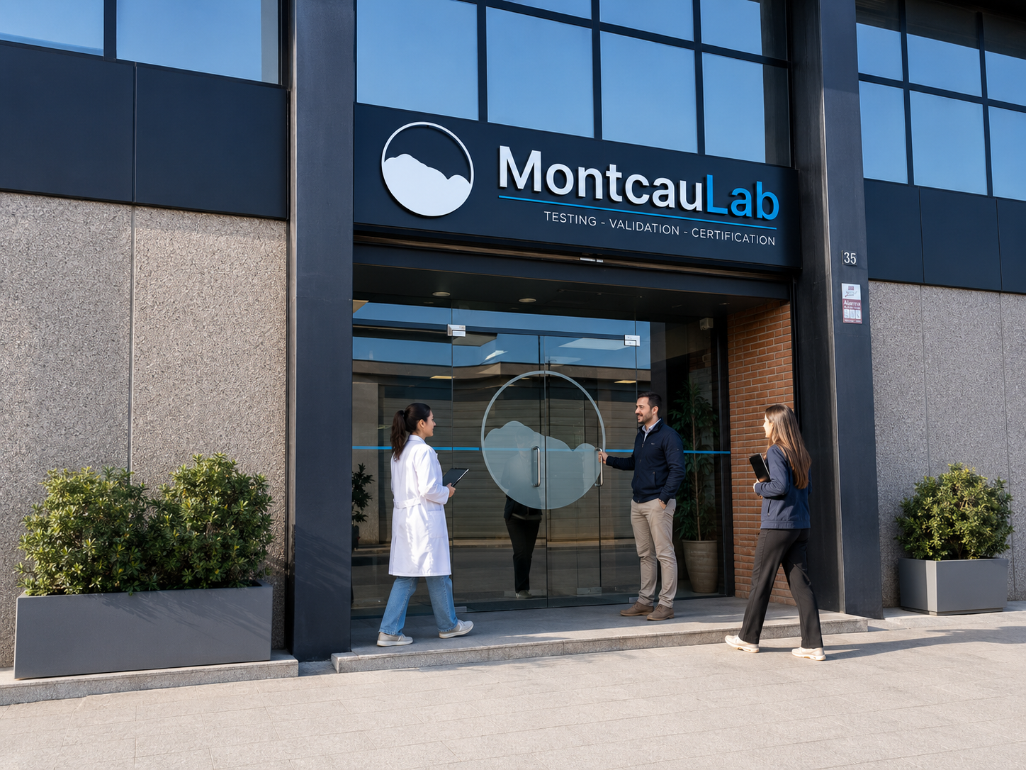 MontcauLab facilities entrance in Sant Fruitós de Bages