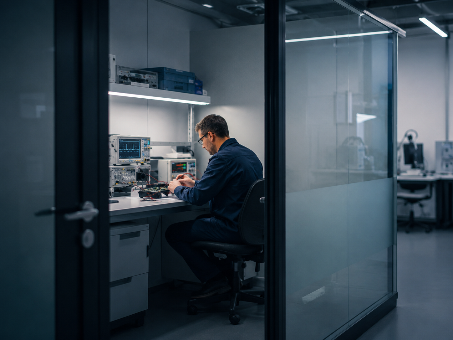 Private testing box at MontcauLab's facilities